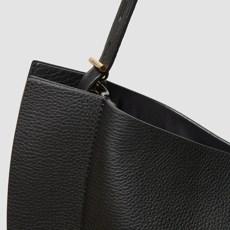 MINOBOSSI Borse Liz in vitello granato   nero