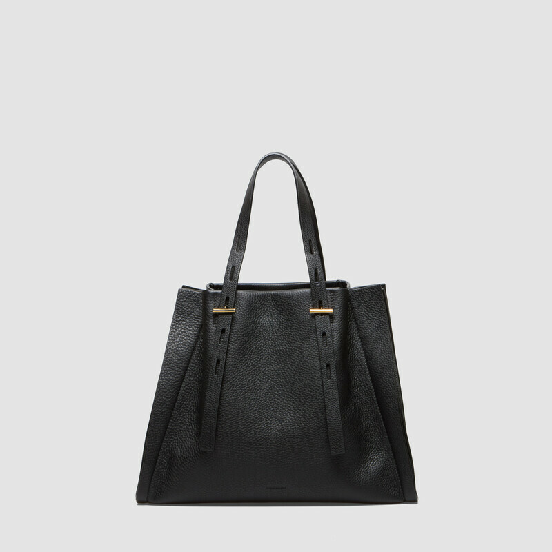 MINOBOSSI Borse PAULETTE IN VITELLO GRANATO   nero