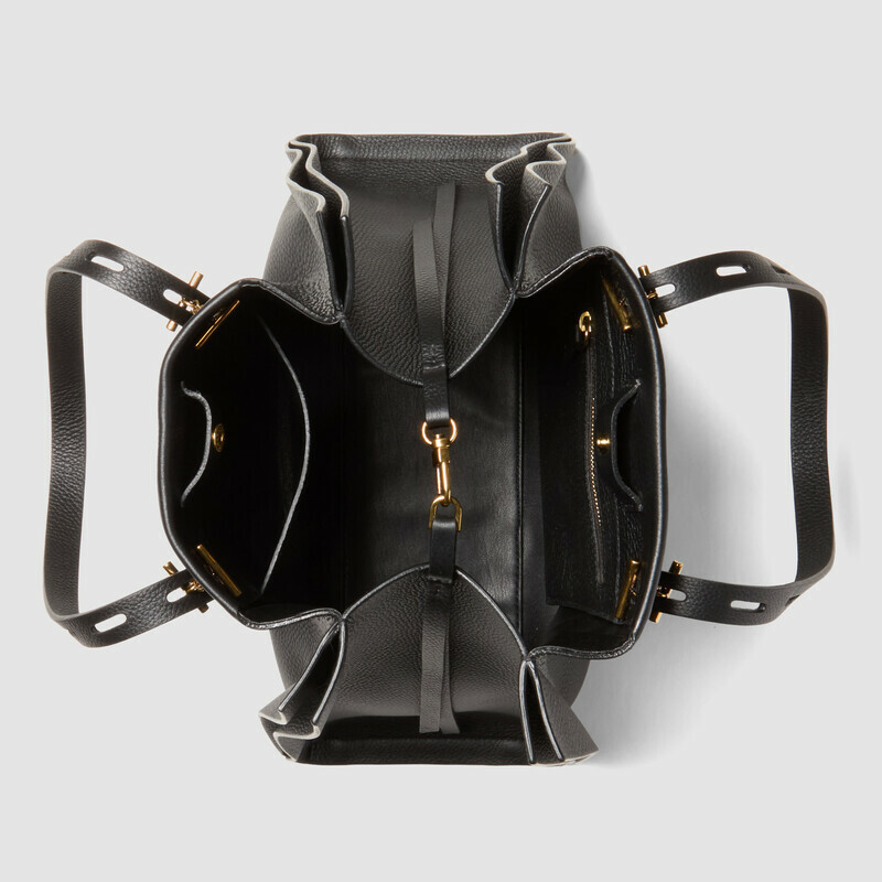MINOBOSSI Borse PAULETTE IN VITELLO GRANATO   nero