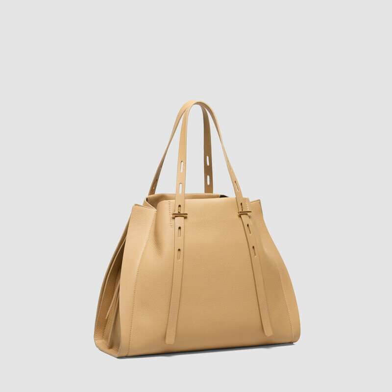 MINOBOSSI Borse PAULA IN VITELLO GRANATO   caramel