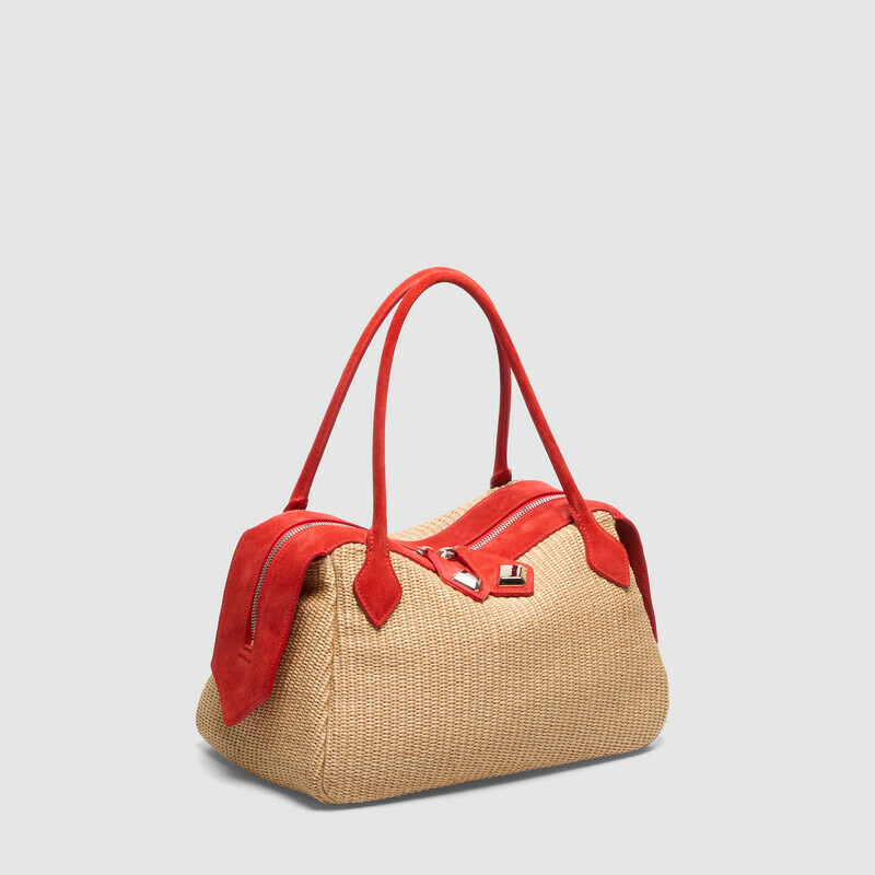 MINOBOSSI  ADELE IN RAFIA   rosso