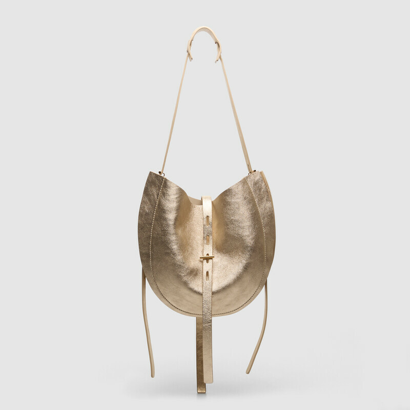 MINOBOSSI  LIZZIE IN LAMINATO ss26   oro