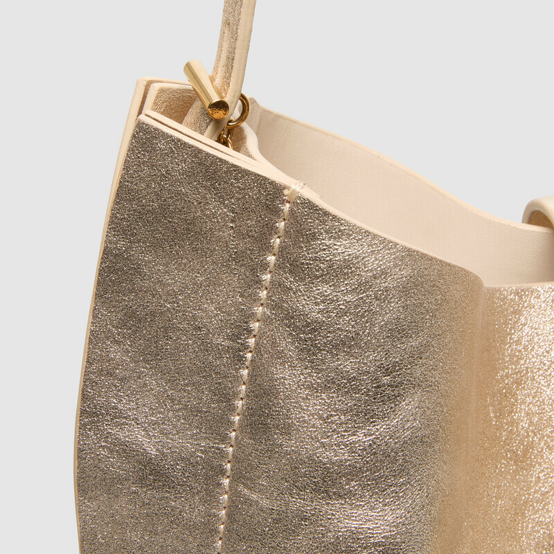 MINOBOSSI  LIZZIE IN LAMINATO ss26   oro