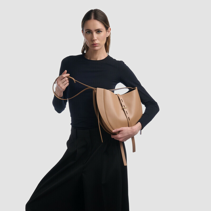 MINOBOSSI Borse LIZZIE IN VITELLO LISCIO   caramel