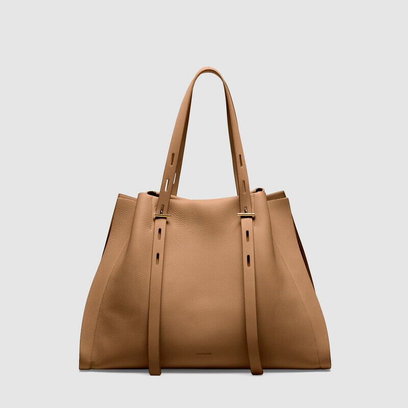 MINOBOSSI  PAULA IN VITELLO GRANATO SS26   rose gold