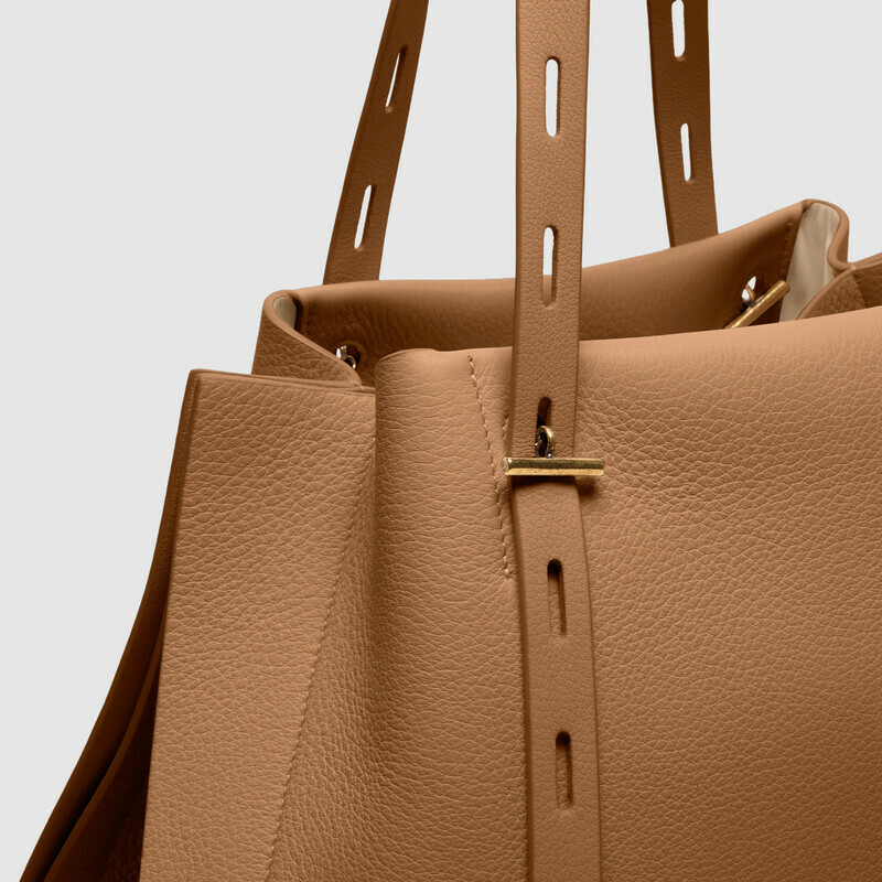 MINOBOSSI  PAULA IN VITELLO GRANATO SS26   rose gold