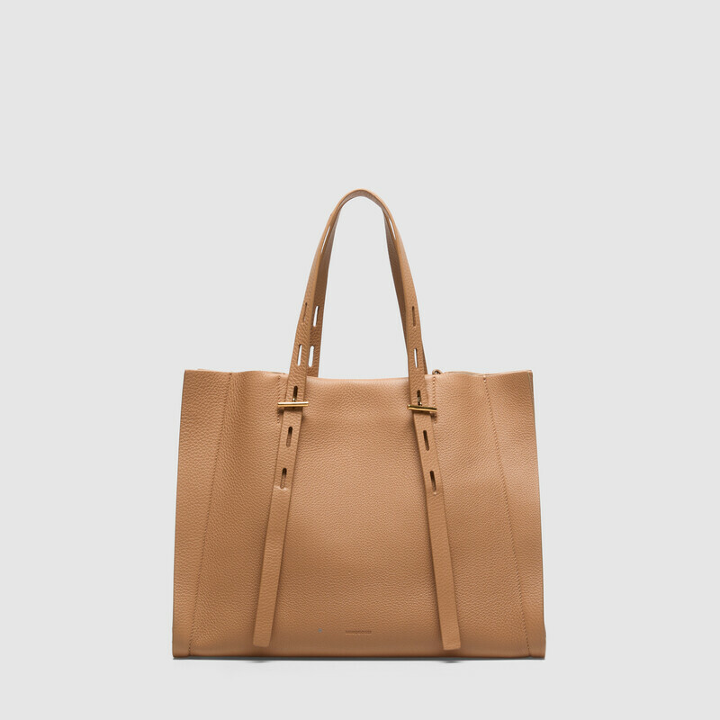 MINOBOSSI  PAULETTE IN VITELLO GRANATO SS26   rose gold