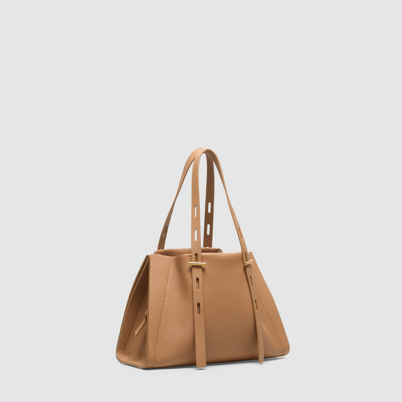 MINOBOSSI  PAULINA IN VITELLO GRANATO SS26   rose gold