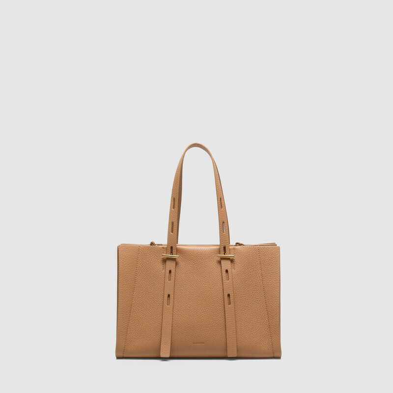 MINOBOSSI  PAULINA IN VITELLO GRANATO SS26   rose gold