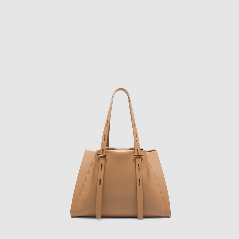 MINOBOSSI Borse Paulina in vitello liscio   caramel