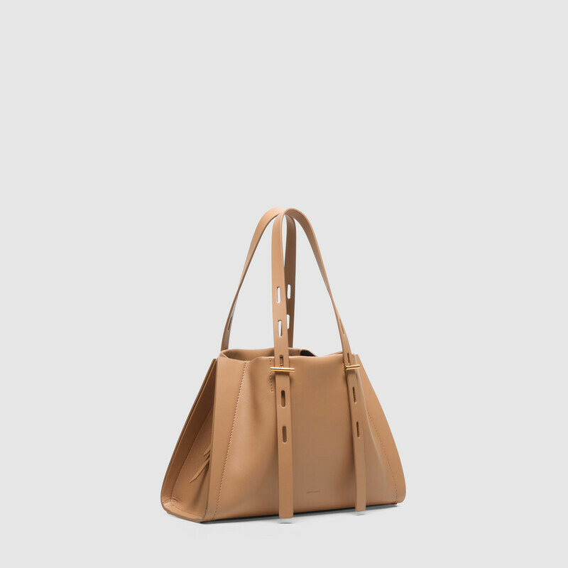 MINOBOSSI Borse Paulina in vitello liscio   caramel