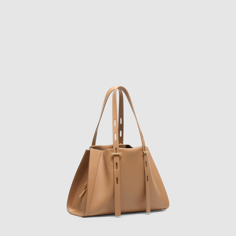 MINOBOSSI Borse Paulina in vitello liscio   caramel