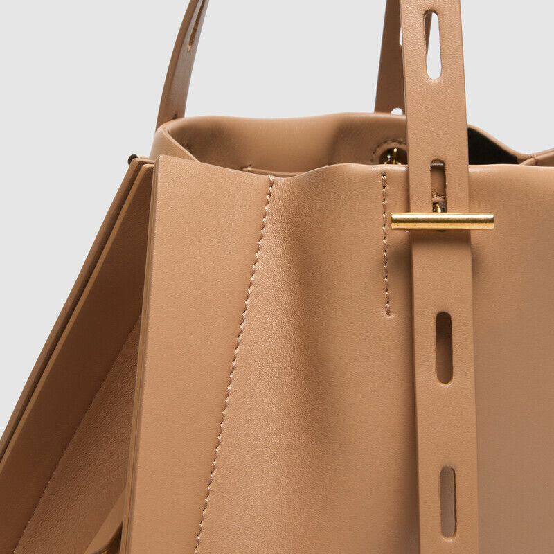 MINOBOSSI Borse Paulina in vitello liscio   caramel
