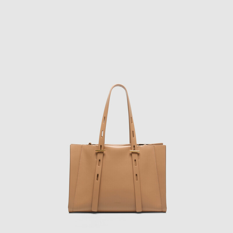 MINOBOSSI Borse Paulina in vitello liscio   caramel