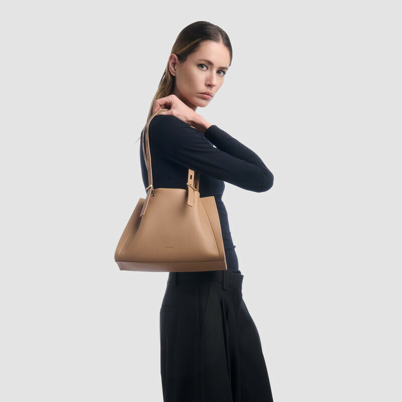 MINOBOSSI  PAULINA IN VITELLO GRANATO SS26   rose gold