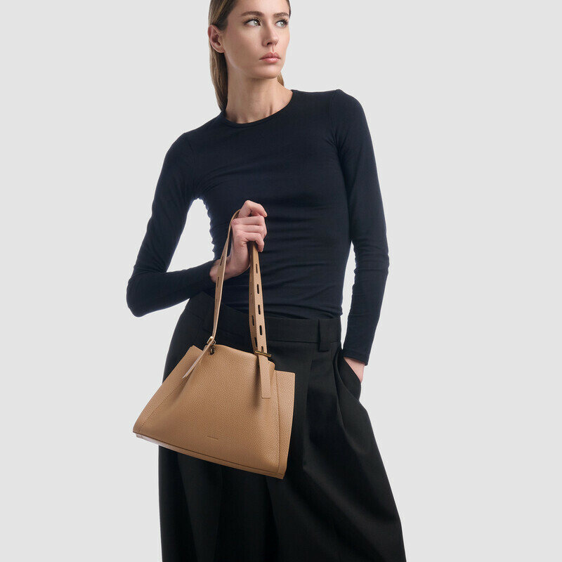 MINOBOSSI  PAULINA IN VITELLO GRANATO SS26   rose gold
