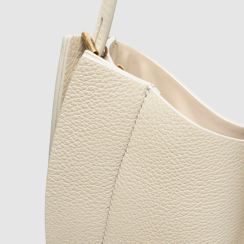 MINOBOSSI  LIZZIE IN VITELLO GRANATO ss26   latte