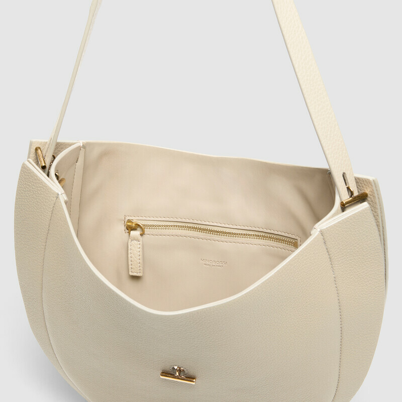 MINOBOSSI  LIZZIE IN VITELLO GRANATO ss26   latte