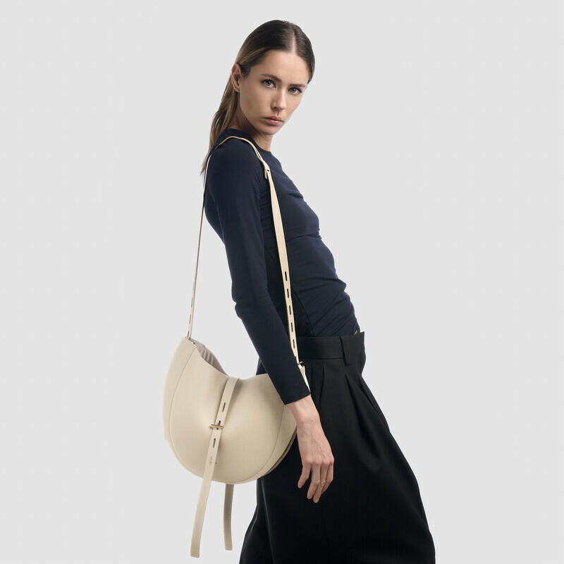 MINOBOSSI  LIZZIE IN VITELLO GRANATO ss26   latte