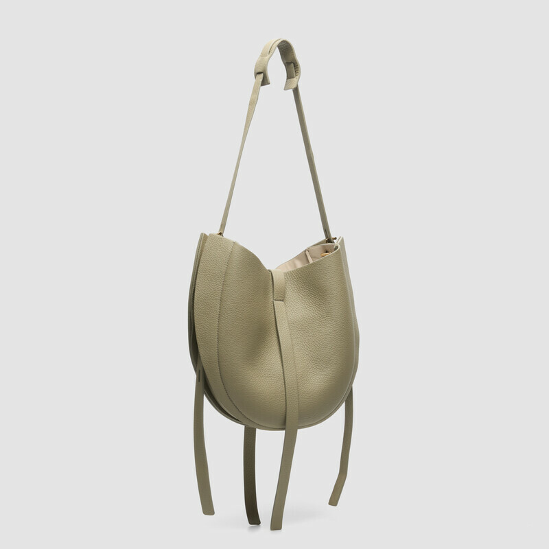 MINOBOSSI  LIZZIE IN VITELLO GRANATO ss26   verde malva