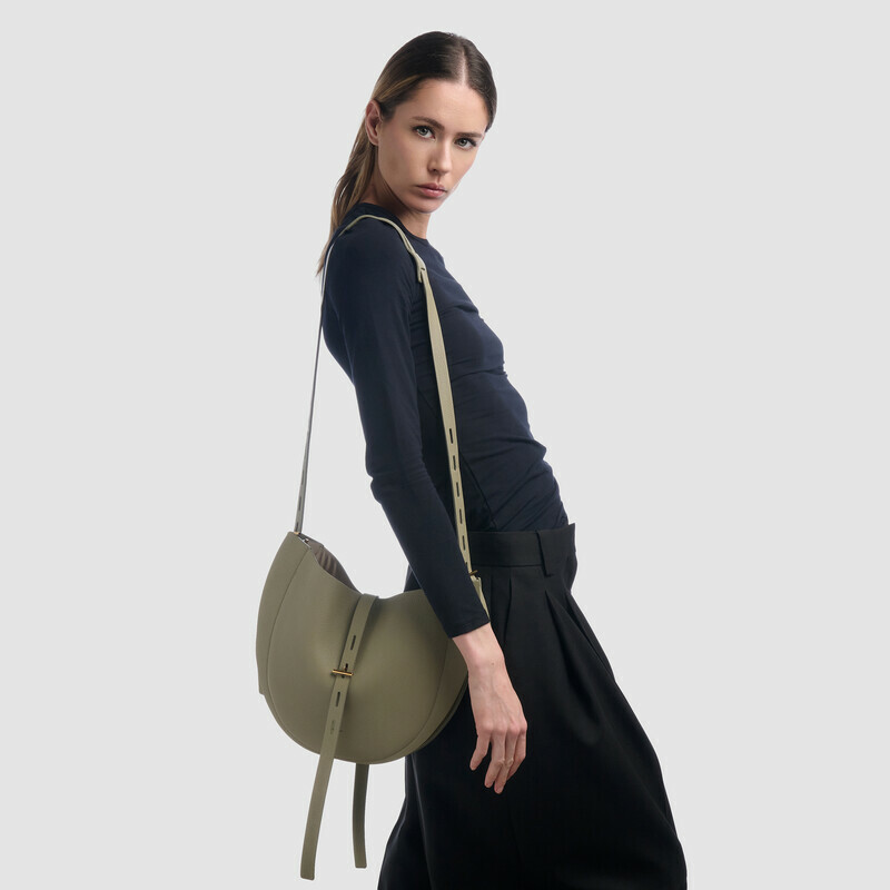 MINOBOSSI  LIZZIE IN VITELLO GRANATO ss26   verde malva