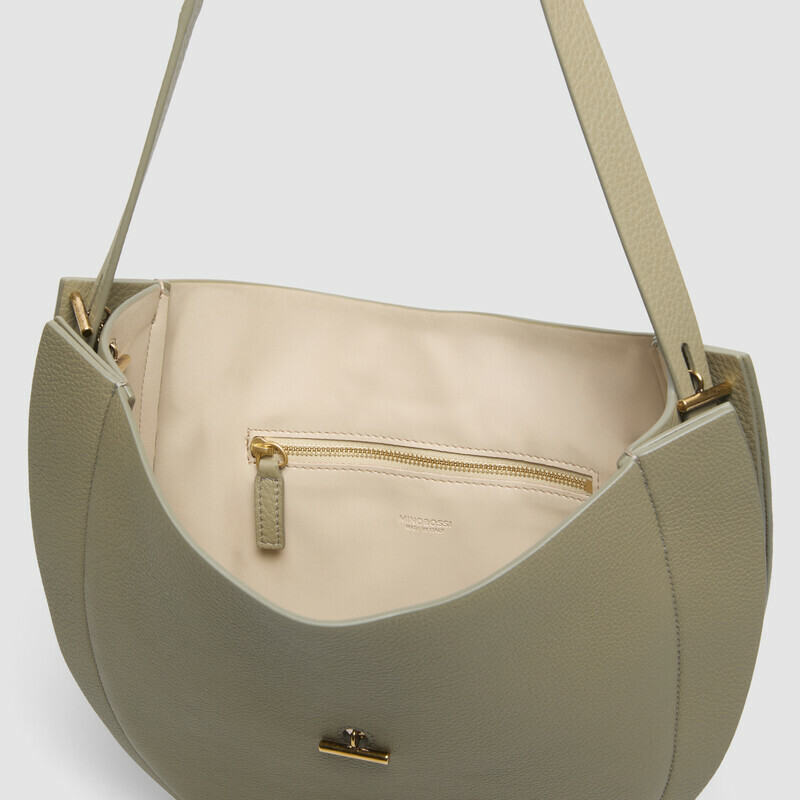 MINOBOSSI  LIZZIE IN VITELLO GRANATO ss26   verde malva