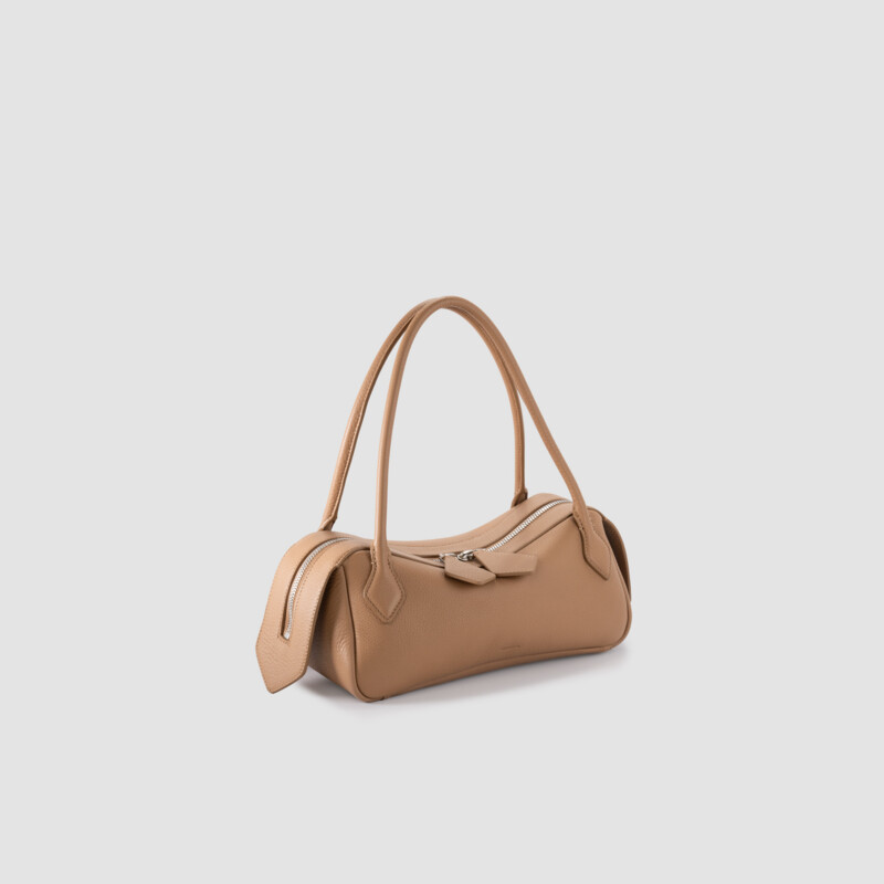 MINOBOSSI Borse ANNA IN VITELLO GRANATO   caramel
