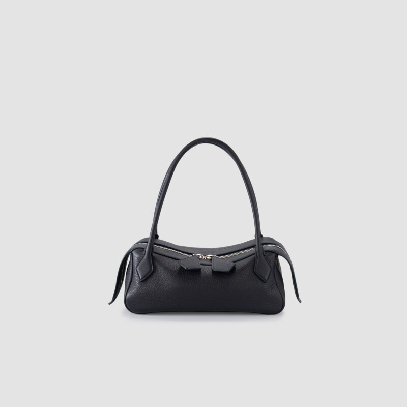 MINOBOSSI Borse ANNA IN VITELLO GRANATO   nero