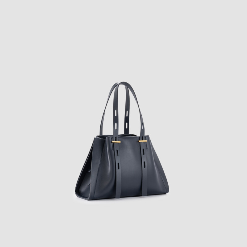 MINOBOSSI Borse Paulina in vitello liscio   nero