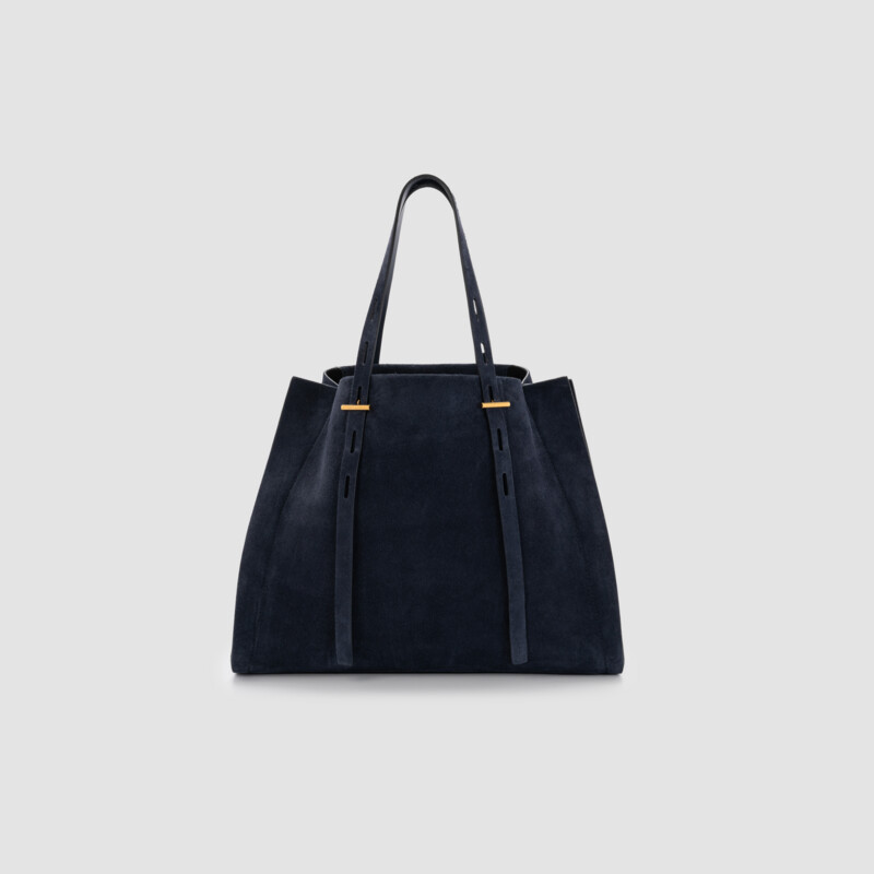 MINOBOSSI Borse PAULETTE IN SUEDE   dark marina