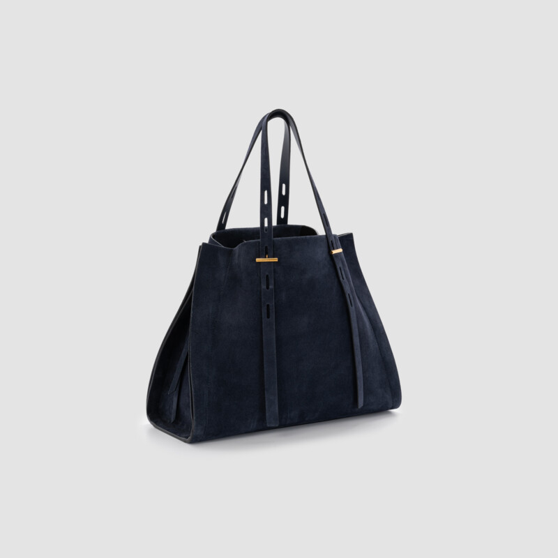 MINOBOSSI Borse PAULETTE IN SUEDE   dark marina