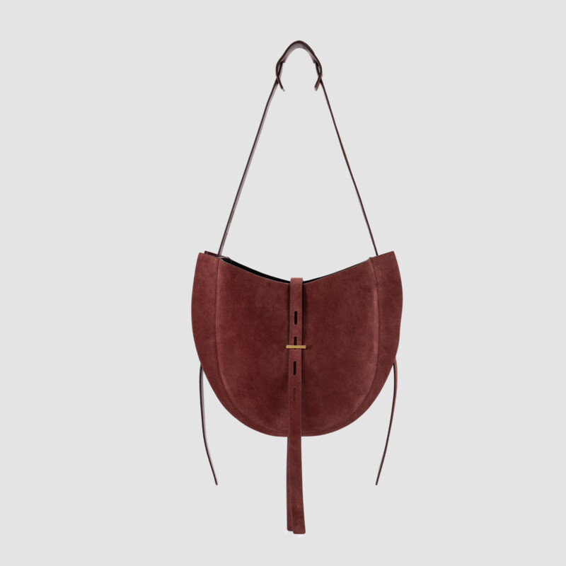 MINOBOSSI Borse Lizzie in suede   amaranto