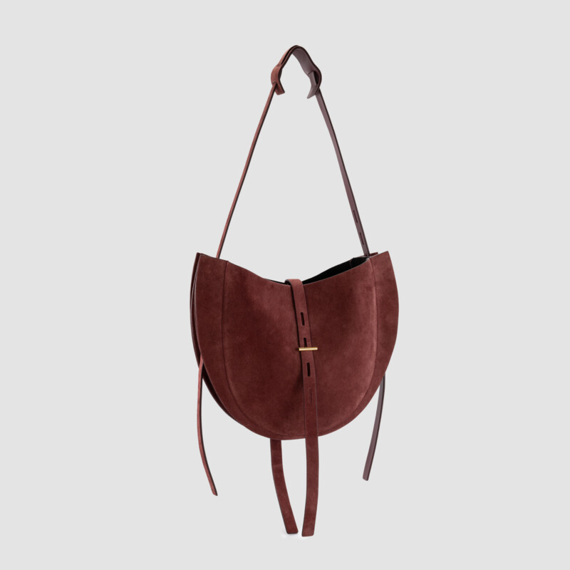 MINOBOSSI Borse Lizzie in suede   amaranto