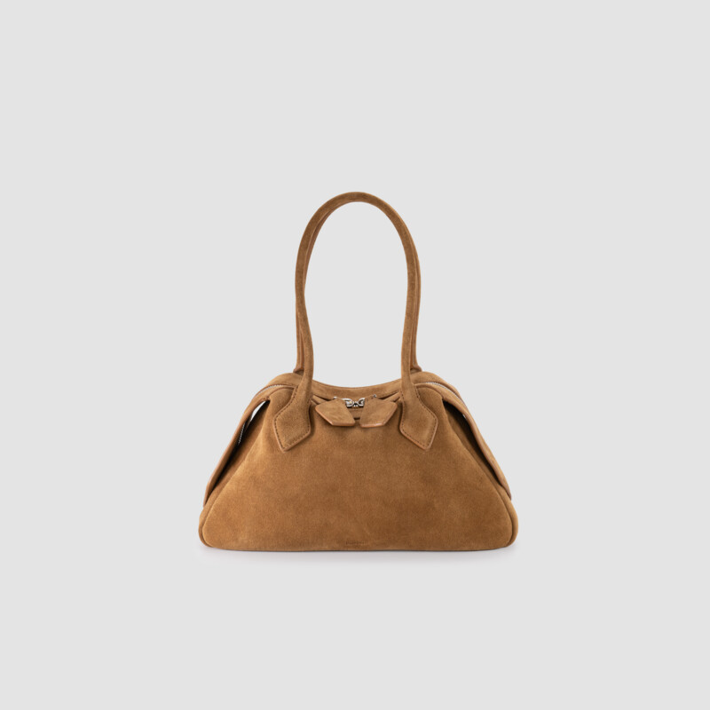 MINOBOSSI Borse ANGIE IN SUEDE   caramel