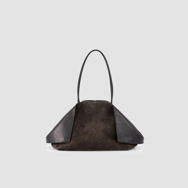 MINOBOSSI Borse Valery in suede e vitello liscio   tdm/nero