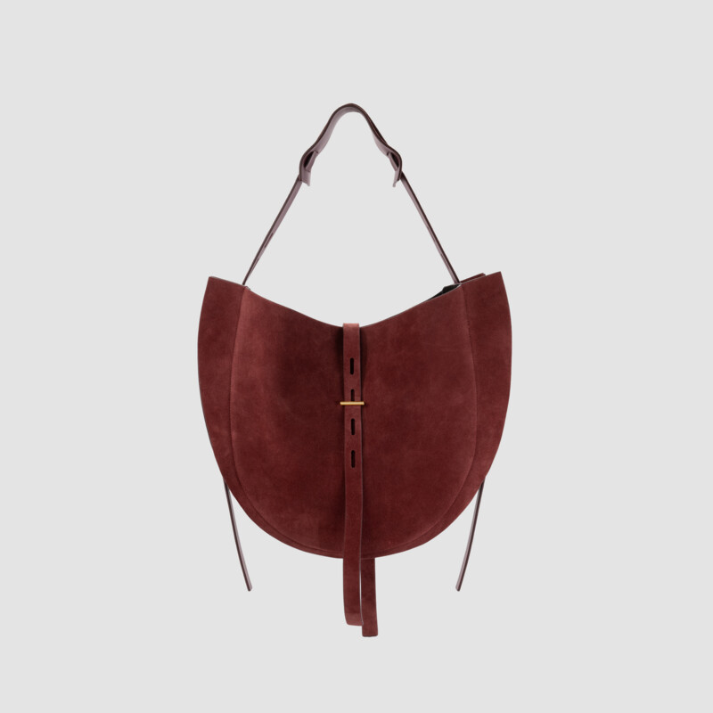 MINOBOSSI Borse Liz in suede   amaranto