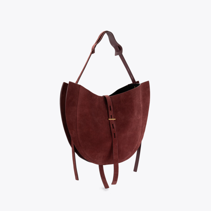 MINOBOSSI Borse Liz in suede   amaranto