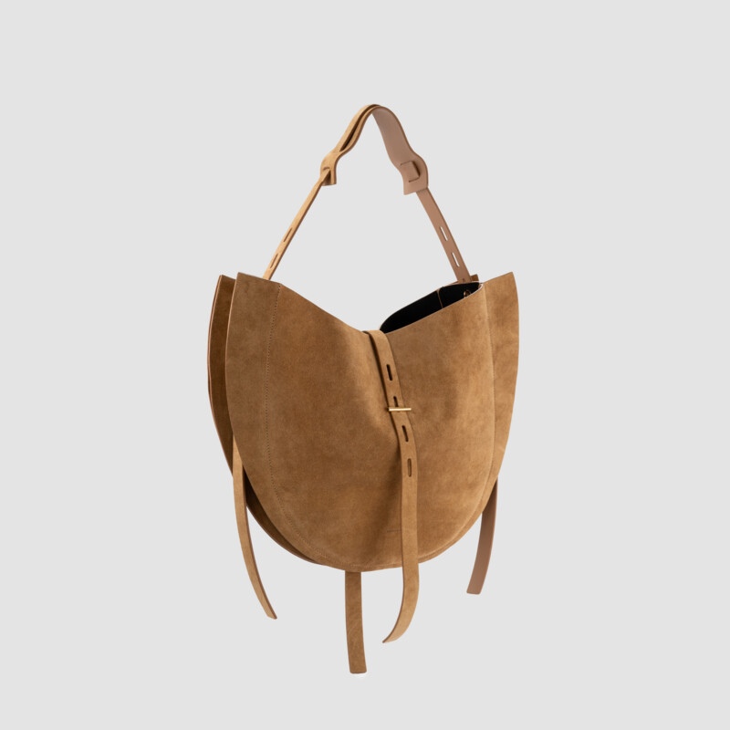 MINOBOSSI Borse Liz in suede   caramel
