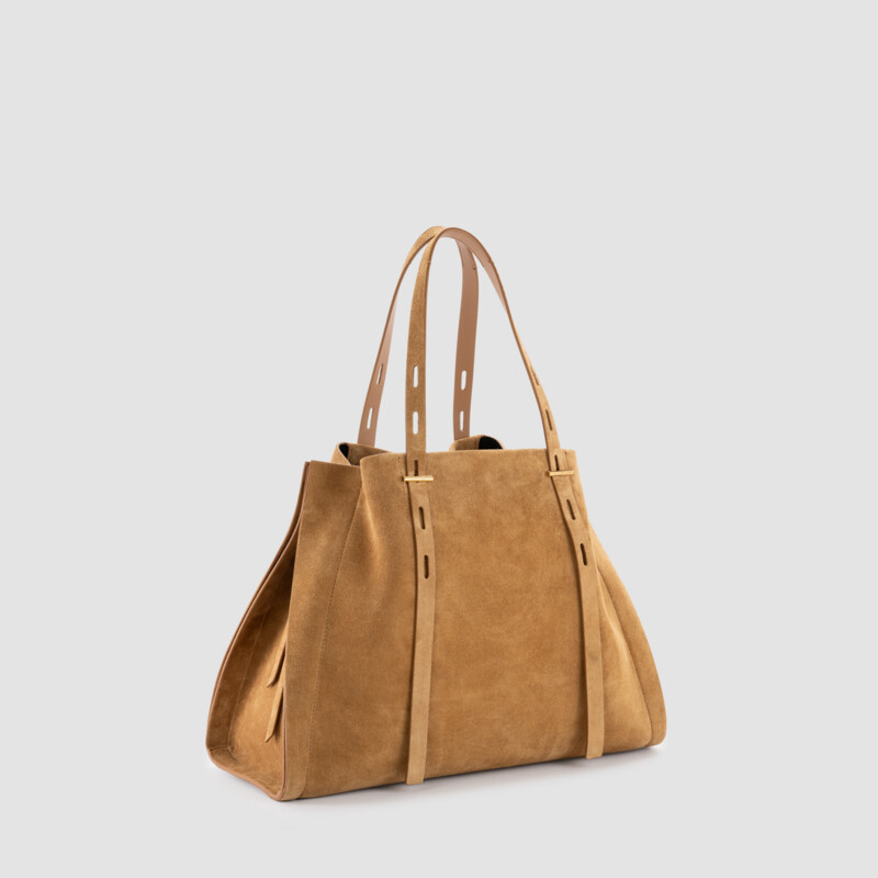 MINOBOSSI Borse PAULA IN SUEDE   caramel