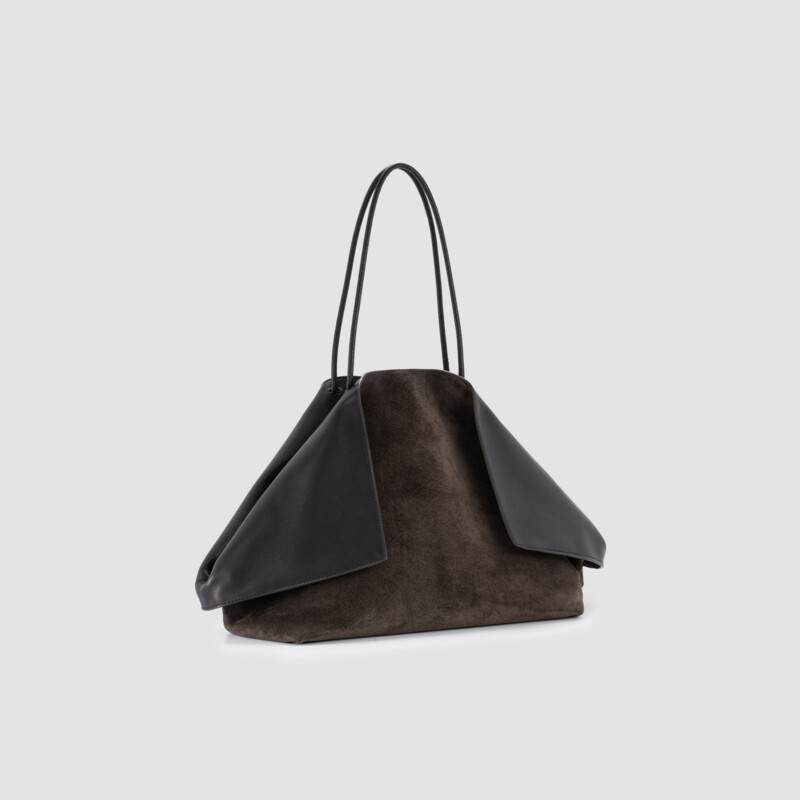 MINOBOSSI Borse Roxanne in suede e vitello liscio   tdm/nero