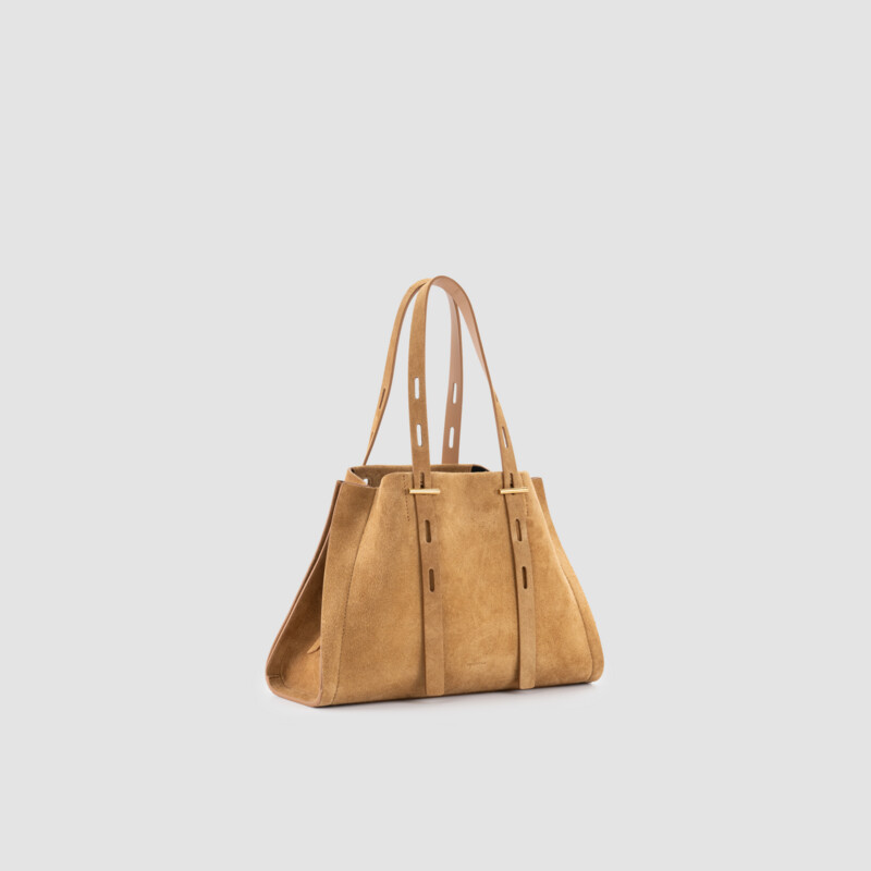 MINOBOSSI Borse PAULINA IN SUEDE   caramel