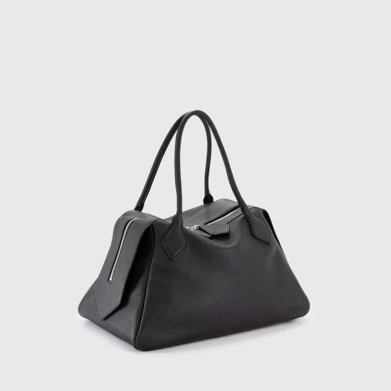 MINOBOSSI Borse ABIGAIL IN VITELLO GRANATO   nero