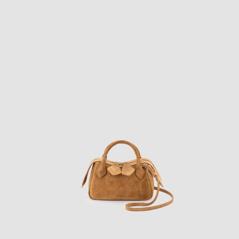 MINOBOSSI Borse ALICE IN SUEDE   caramel