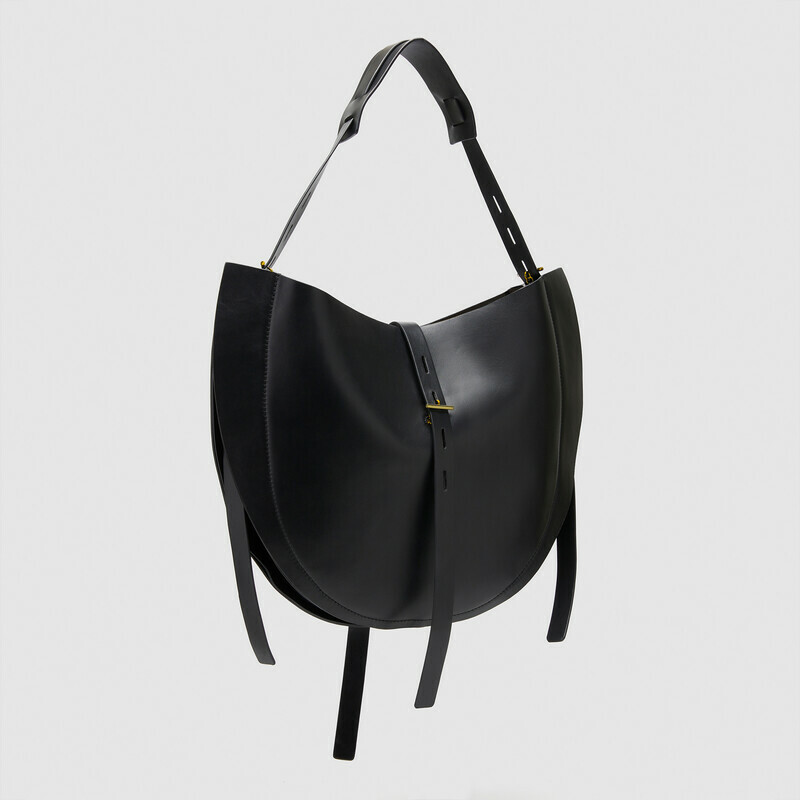 MINOBOSSI Borse Liz in vitello liscio   nero