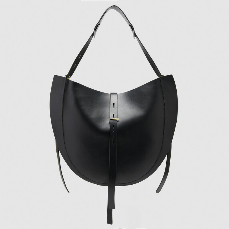 MINOBOSSI Borse Liz in vitello liscio   nero