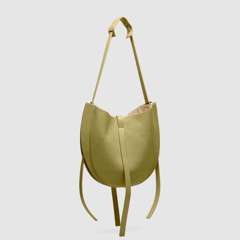 MINOBOSSI  LIZZIE IN VITELLO LISCIO SS26   verde malva