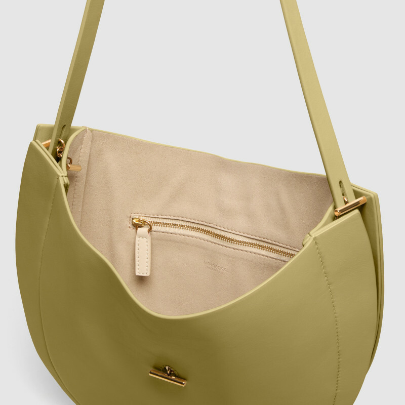 MINOBOSSI  LIZZIE IN VITELLO LISCIO SS26   verde malva