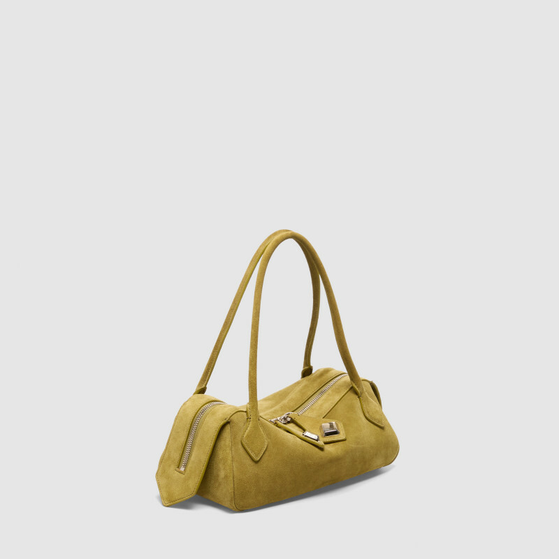 MINOBOSSI Bags ANNA IN SUEDE SS26   mauve green