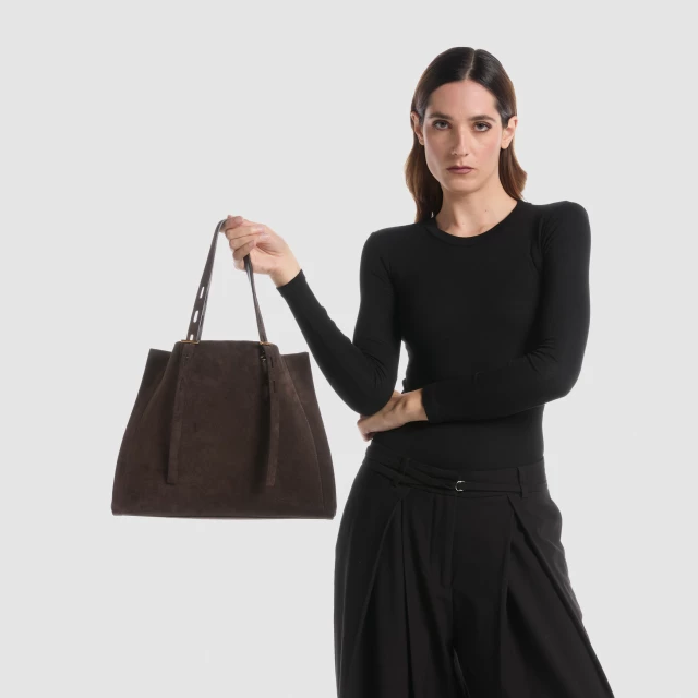 OKKIA PAULA IN SUEDE Testa di moro