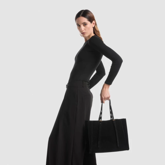 OKKIA PAULETTE IN SUEDE Nero